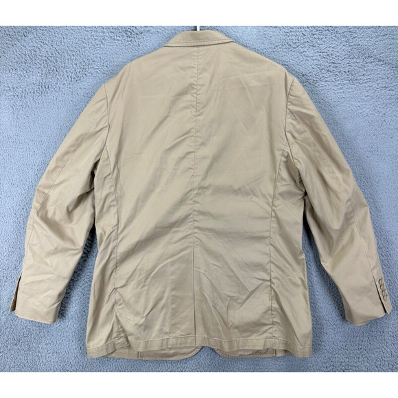 Polo Ralph Lauren Blazer Adult Extra Large Tan 3 Button Jacket Coat Pocket Mens - Picture 2 of 11